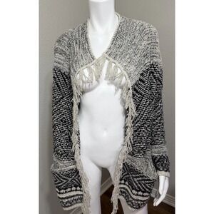 J Jill XS Women's Sweater Open Casual Knit Boho Country Winter Warm